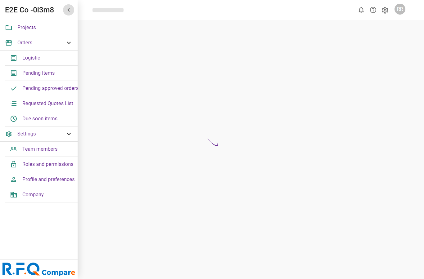 Requester dashboard